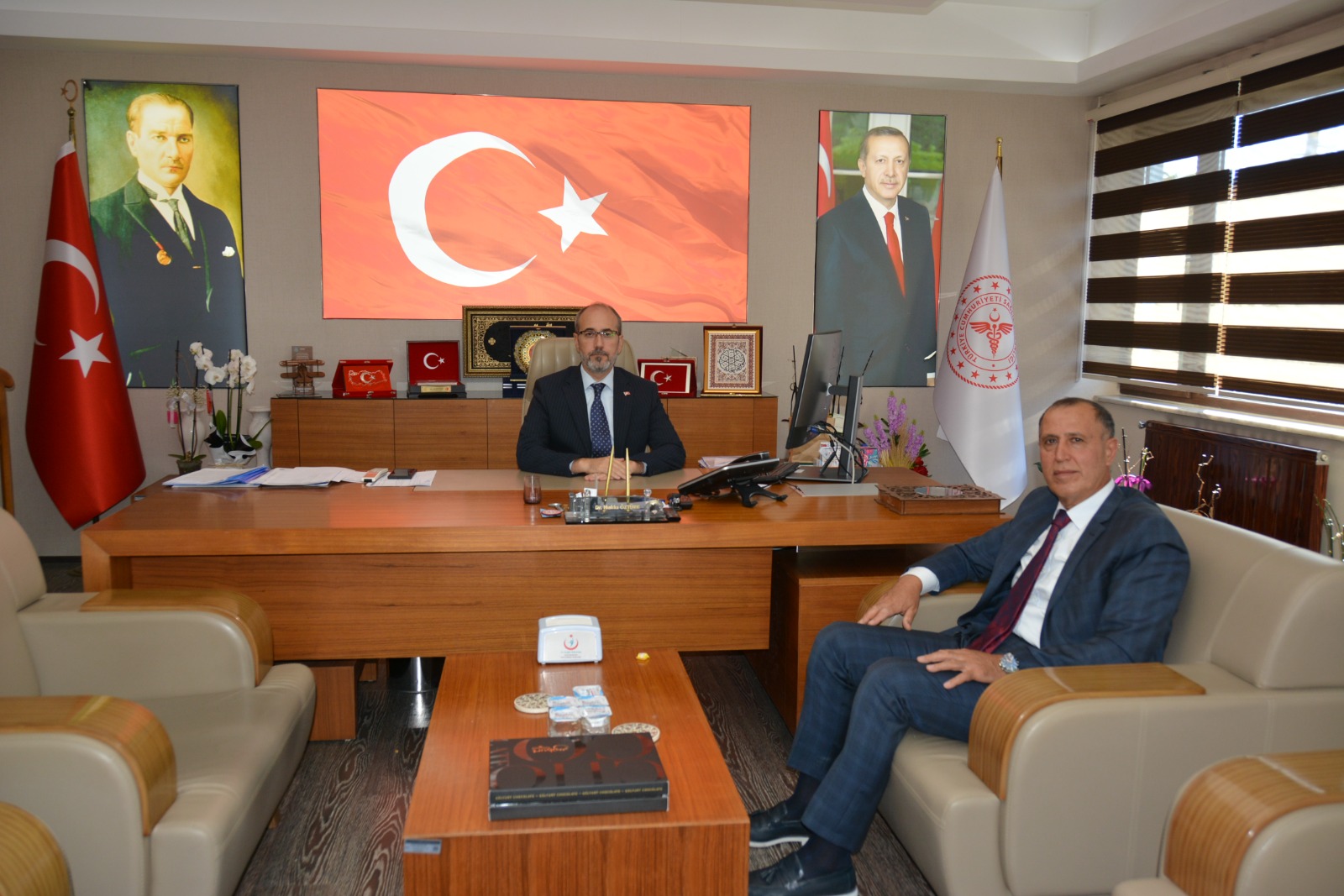 Yeni Başhekim, İl Sağlık Müdürü Öztürk'ü Ziyaret Etti